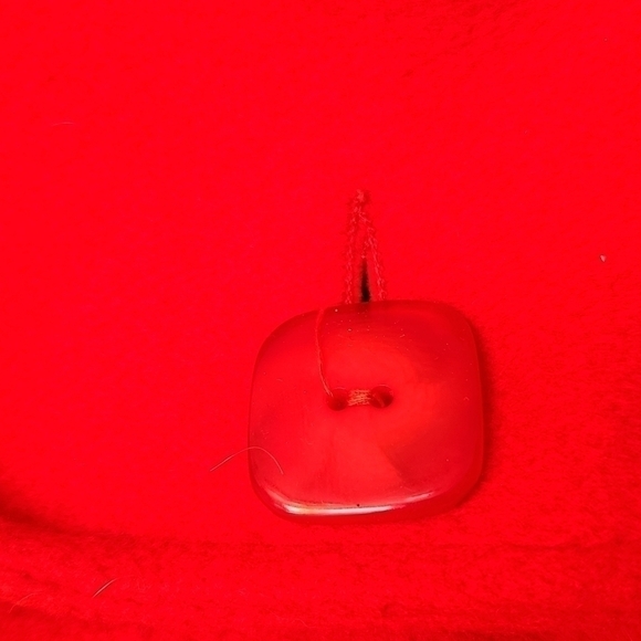 80s Oversized Pleated Red Wool Coat - Picture 9 of 15